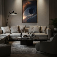 Abstract alziend oog