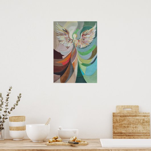 Abstract angel poster (Keuken)