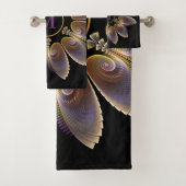 Abstract Angel Wings Mandala Fractal Monogram Bad Handdoek (Insitu)