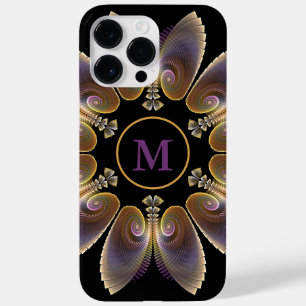 Abstract Angel Wings Mandala Fractal Monogram Case-Mate iPhone 14 Pro Max Hoesje