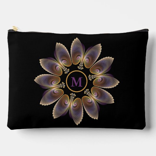 Abstract Angel Wings Mandala Fractal Monogram Etui (Voorkant)