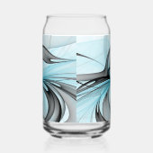Abstract Anthracite Gray Blue Modern Fractal Art (Droite)