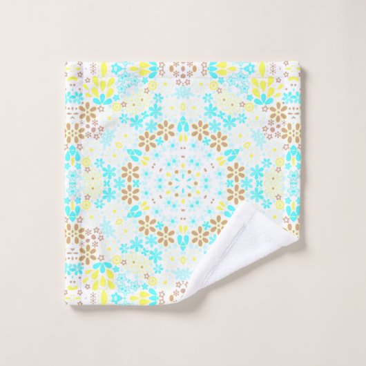 Abstract antiek ornamentaal dekerpatroon bad handdoek (Wasdoekje)