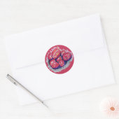 Abstract Apples Ronde Sticker (Envelop)