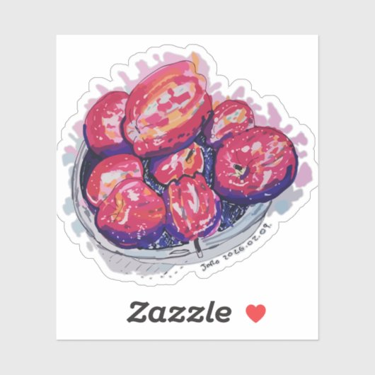 Abstract Apples Sticker (Vel)