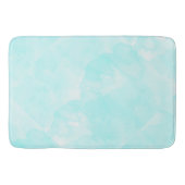 Abstract Aqua Blue Waterverf Pattern Badmat (Voorkant)