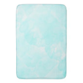 Abstract Aqua Blue Waterverf Pattern Badmat (Voorkant Verticaal)