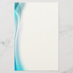 Abstract Aqua Golf Stationair Briefpapier