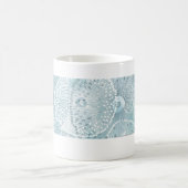 Abstract Aqua Sea Life Line Art Mug  (Centre)