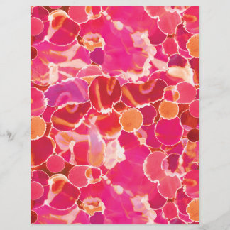 Abstract Aquarel Roze Rood Koraal Papieren Vel