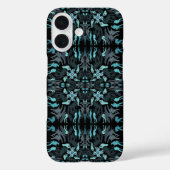 Abstract Aquatic Shaded Repeating Pattern Swirls Case-Mate iPhone Case (Achterkant)