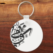 Abstract Arabisch kalligrafie Sleutelhanger (Voorkant)