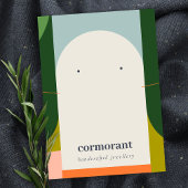 Abstract Arch Retro Kleurrijk Ketting Visitekaartje