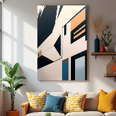 Abstract Architecture Canvas Afdruk