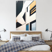 Abstract Architecture Canvas Afdruk (Insitu (Slaapkamer))