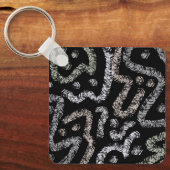 Abstract Arrow Grunge Pattern And Soft Pastels Sleutelhanger (Voorkant)