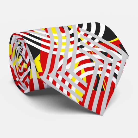 Abstract Art 2 Tie Stropdas (Opgerold)