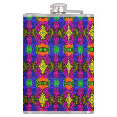 Abstract Art Bright Pattern Heupfles (Achterkant)