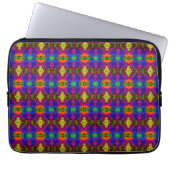 Abstract Art Bright Pattern Laptop Sleeve (Voorkant)