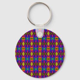 Abstract Art Bright Pattern Sleutelhanger