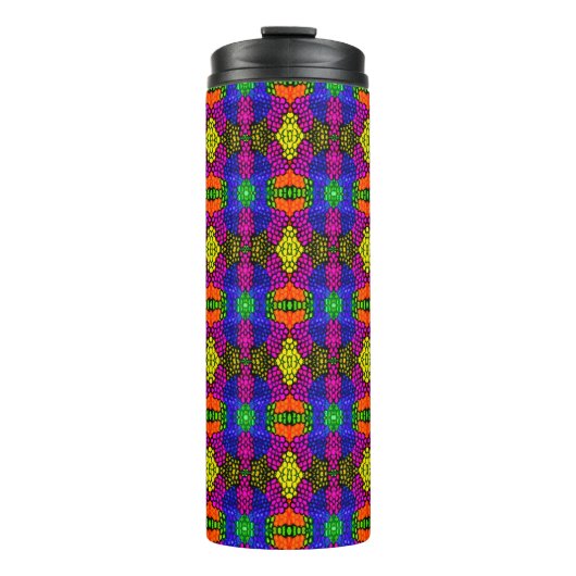 Abstract Art Bright Pattern Thermosbeker (Voorkant)