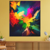 abstract art canvas afdruk (Insitu (Woonkamer))