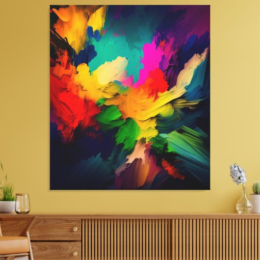 abstract art canvas afdruk (Insitu (Woonkamer))