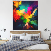 abstract art canvas afdruk (Insitu (Slaapkamer))