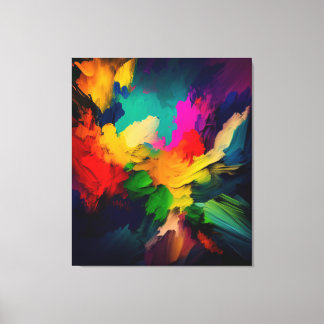 abstract art canvas afdruk