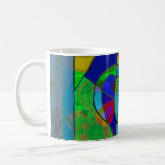 abstract art coffee mug "abstract6" (Gauche)