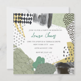 Abstract Art Collage Promotional Event Kaart