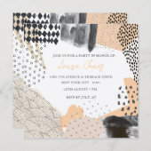 Abstract Art Collage Promotional Event Kaart (Voorkant / Achterkant)