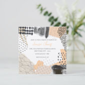 Abstract Art Collage Promotional Event Kaart (Staand voorkant)