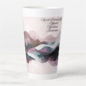 Abstract Art Design | Modern Minimalist Latte Mok (Voorkant)