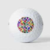 Abstract Art Design Personalised Golfballen (Voorkant)