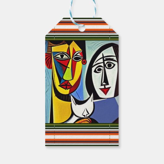 Abstract Art Gift Label Cadeaulabel (Achterkant)