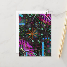 Abstract Art: Satellite  Briefkaart