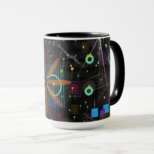 Abstract Art: Satellite  Mok (Voorkant rechts)