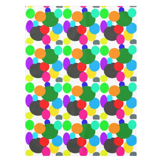 Abstract Art Turquoise Green Blue White Tafelkleed (Voorkant)