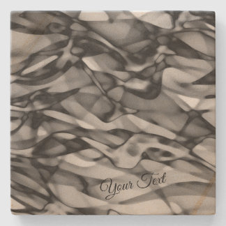 Abstract Art w Optional Personalized Text Stenen Onderzetter