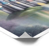 Abstract Art Wall Poster Sprookjeskasteel (Hoek)