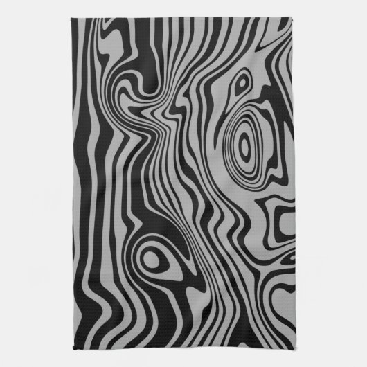Abstract Art Waves Keukenhanddoek - Kies kleuren (Verticaal)