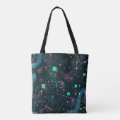 Abstract Art: Winter Skies Draagtas (Achterkant)