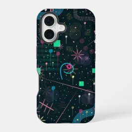 Abstract Art: Winter Skies iPhone 16 Hoesje