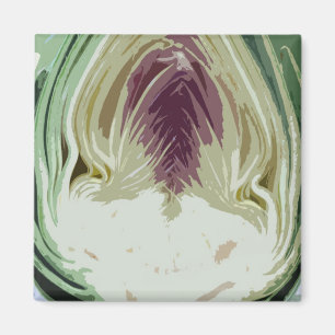 Abstract Artichoke-profiel Magneet