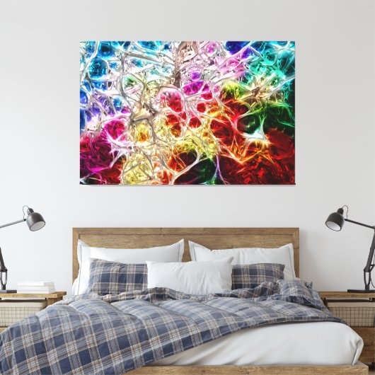 Abstract artikel 132 canvas afdruk (Insitu (Slaapkamer))