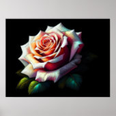 Abstract Artistic Pink Rose Poster (Voorkant)