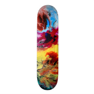 Abstract Artistiek Kleurrijk Skateboard