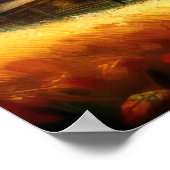 Abstract artistiek landschap IV Poster (Hoek)