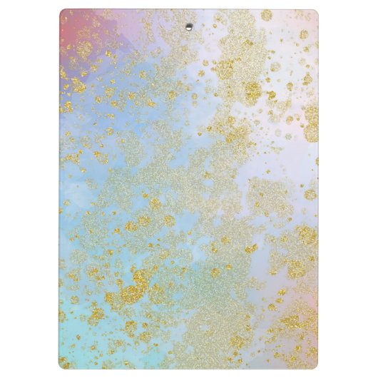 Abstract artistiek modern Glam Chic Glittery Paste Klembord (Achterkant)